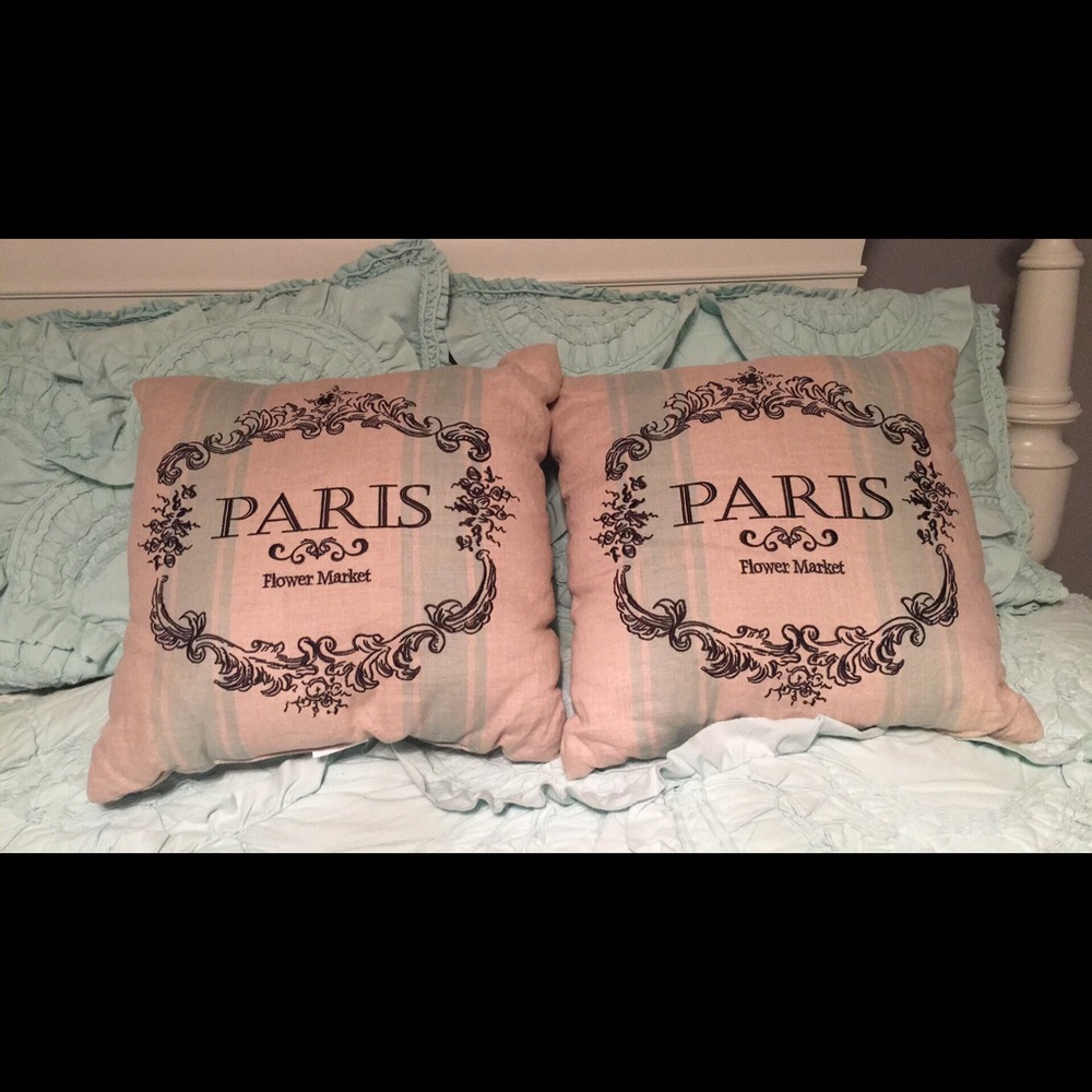 Parisian Flower Market Pillows